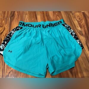 Under Armour Turquoise and Black Shorts